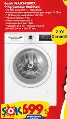 BOSCH WAN24200TR 9 KG ÇAMAŞIR MAKİNESİ